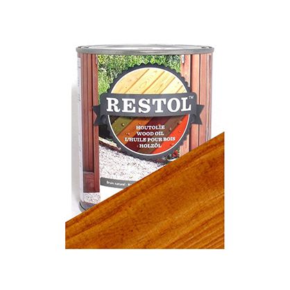 Huile protection bois extérieur brun clair 2,5l restol