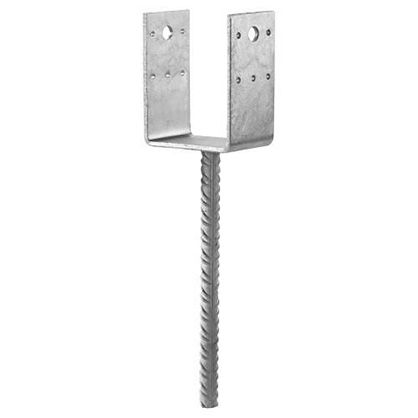 Pied de poteau en u à sceller ppd80/70g - simpson strong-tie