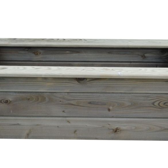 Jardiniere long 150x larg 40x haut 50 cm en bois traité classe 4