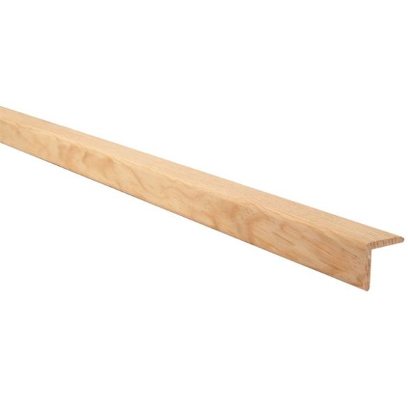 Baguette d'angle bords arrondis en pin des landes 24x24 mm long. 2,40 m
