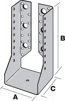 Sabot à ailes intérieures 70x135 mm sai340/70/2 simpson