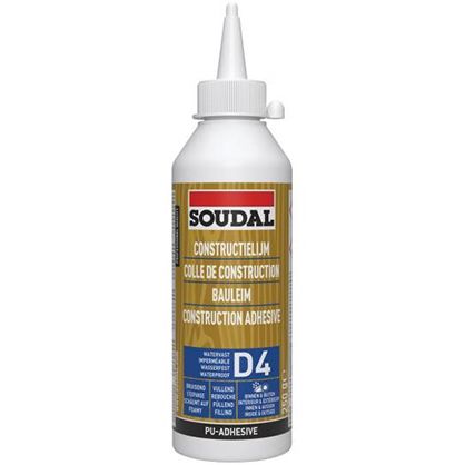 Colle à bois pu extérieur d4 250g - 100058 - soudal