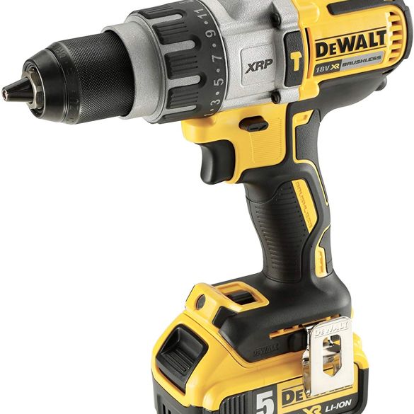 Perceuse visseuse percussion 18v 5ah li-ion couple 95 nm + 2 batteries | dewalt dcd996p2 