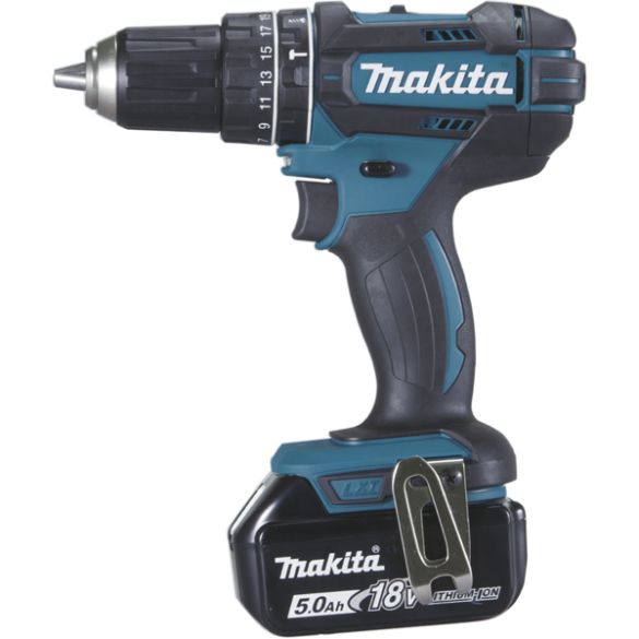 Perceuse visseuse percussion 18v li-ion 5ah Ø13 mm dhp482rtj | makita