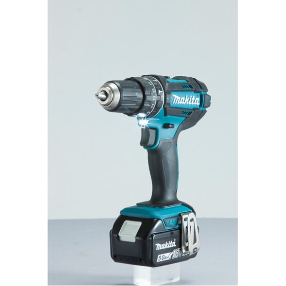 Perceuse visseuse percussion 18v li-ion 5ah Ø13 mm dhp482rtj | makita