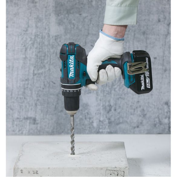 Perceuse visseuse percussion 18v li-ion 5ah Ø13 mm dhp482rtj | makita