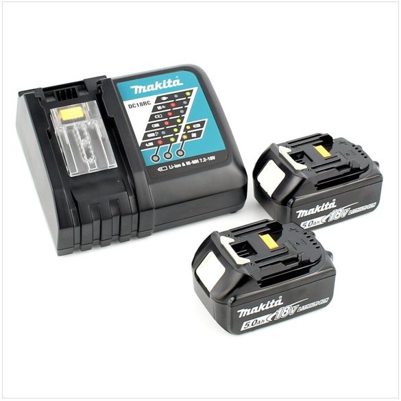 Perceuse visseuse percussion 18v li-ion 5ah Ø13 mm dhp482rtj | makita
