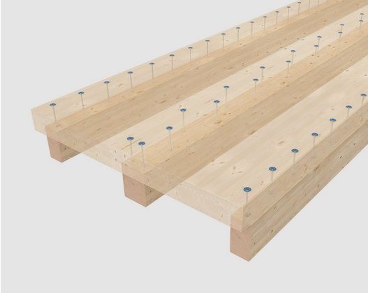 50 vis à bois de construction tk Ø 8x80 mm - torx 40 - tête bombée