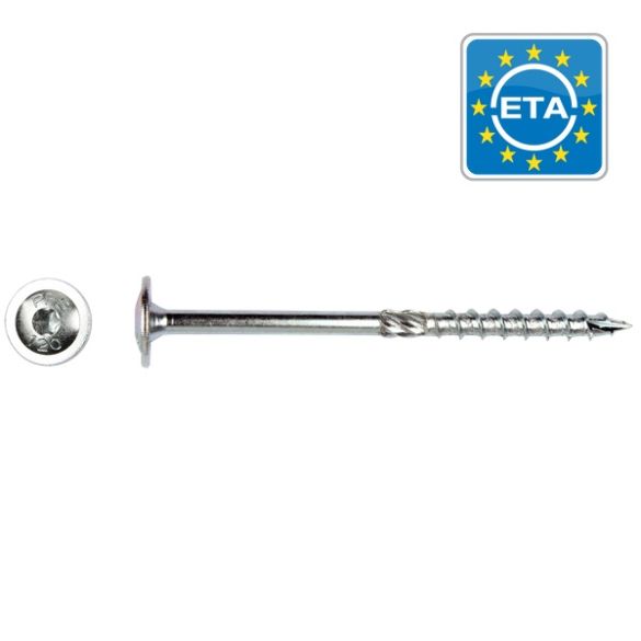 50 vis à bois de construction tk Ø 8x180 mm - torx 40 - tête bombée