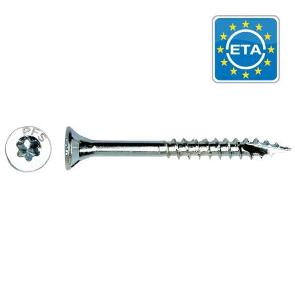 200 vis à panneaux bois Ø 4x40 mm torx20 - tête fraisée - filetage partiel
