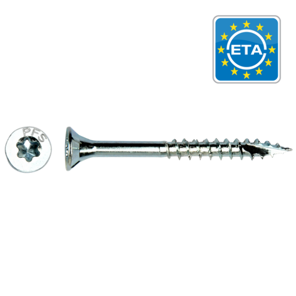 200 vis à panneaux bois Ø 3,5x35 mm torx15 - tête fraisée - filetage partiel
