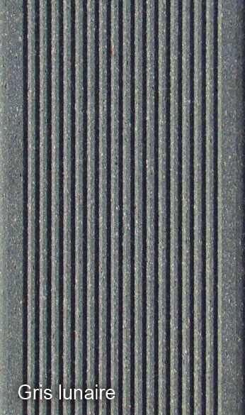 Lame terrasse composite classic gris 3050x127x20 mm à clipper - fiberon