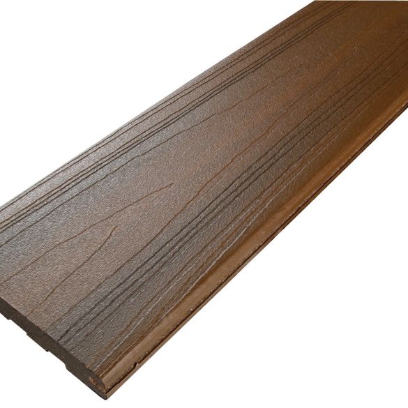 Lame terrasse composite xtrem brun 3050x127x20 mm à clipper - fiberon