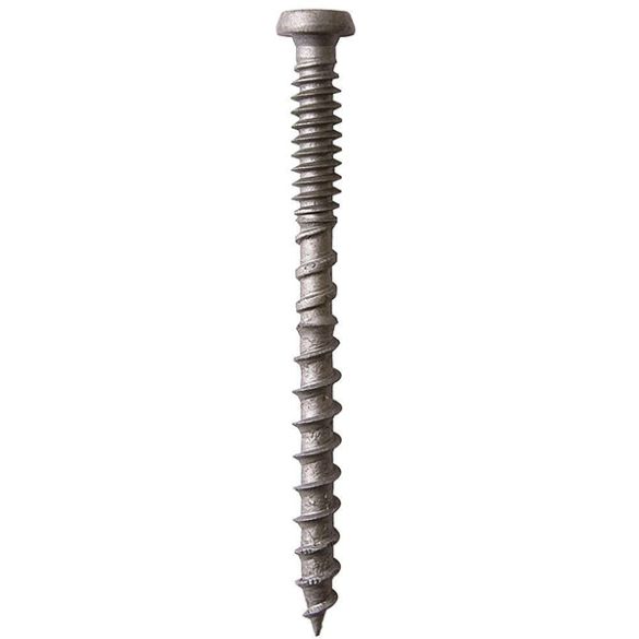 Vis inox cobra gris 5x63 mm pour lame terrasse composite - blister de 100 pcs