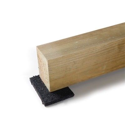 Cales isolantes caoutchouc rubberpad 90x90x8 mm nivo - boîte de 24 cales