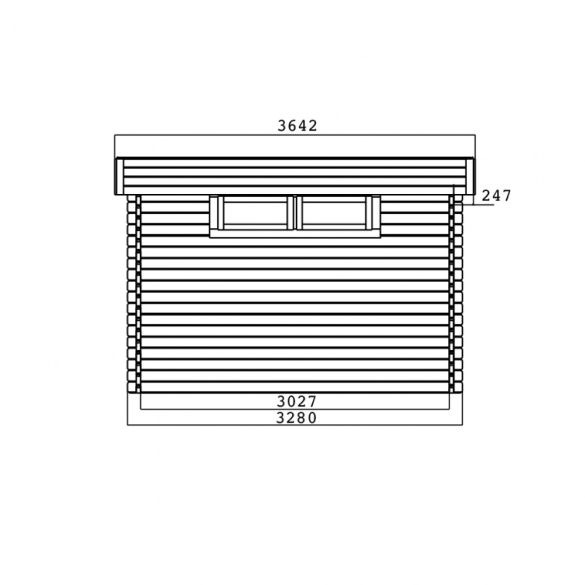 Abri jardin 40 mm viborg 418 x 328 cm 13,71 m² - s8994