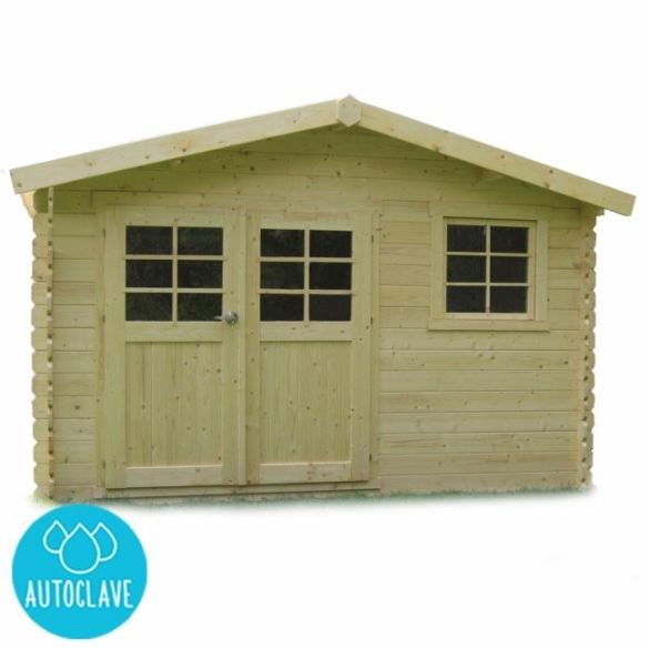 Abri traité 28mm chimay 358 x 298cm - 10,67 m²
