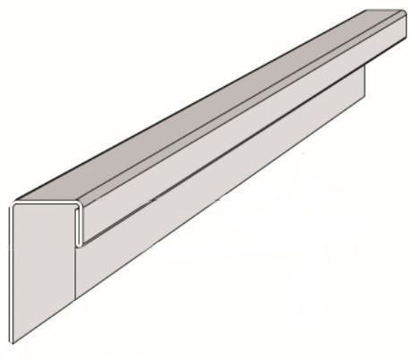 Moulure j13 long. 3,00 m pour clins ridgewood - couleur au choix 