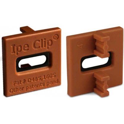Clips invisibles pour terrasse bois dur - 185 clips + 200 vis inox 4,4x50 mm - deckwise