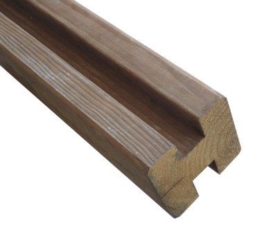 Kit clôture 20 ml scala brun en pin douglas - hauteur 1,80m 