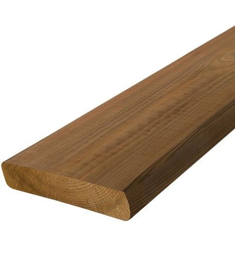 Lame pin du nord lisse marron l. 3,00 m 145x27mm traitement classe 4