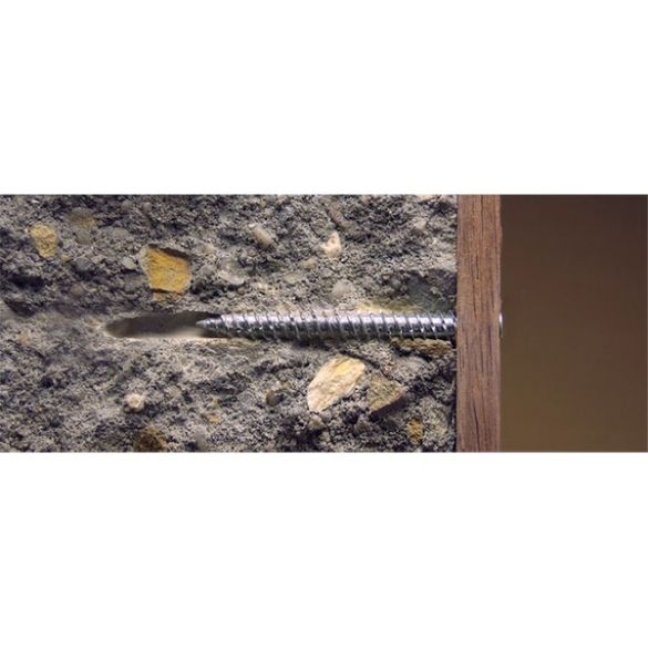 Vis béton Ø7,50 x 102 mm en acier zingué torx30 smart - boîte de 100