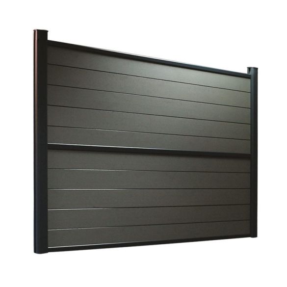 Lame finition cloture composite ardoise 1800x150x20 mm - evoluclos debarge