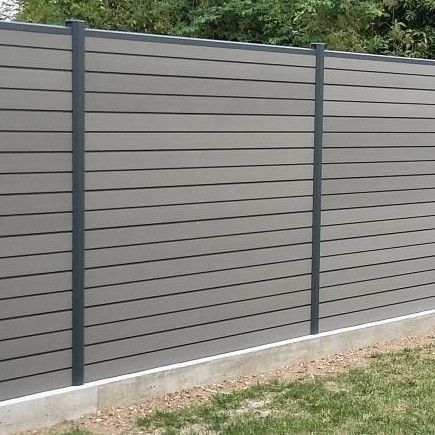 Lame finition cloture composite ardoise 1800x150x20 mm - evoluclos debarge