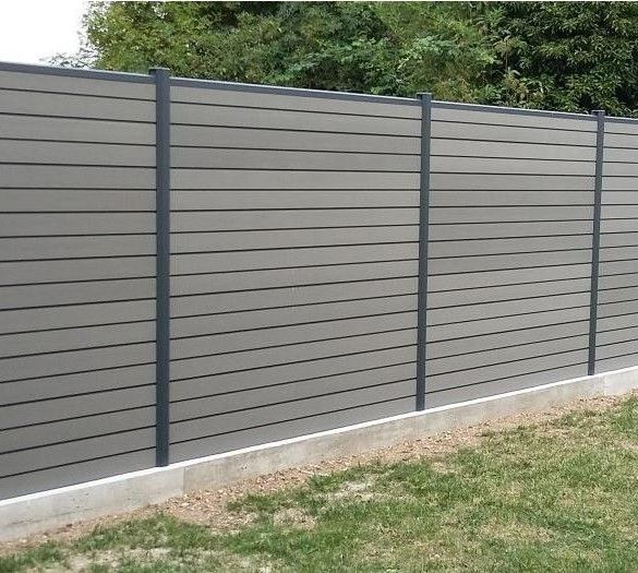 Lame finition cloture composite ardoise 1800x150x20 mm - evoluclos debarge