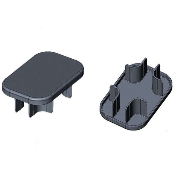 Chapeau couvre poteau first 74x48 mm en abs evoluclos - debarge