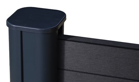 Chapeau couvre poteau first 74x48 mm en abs evoluclos - debarge