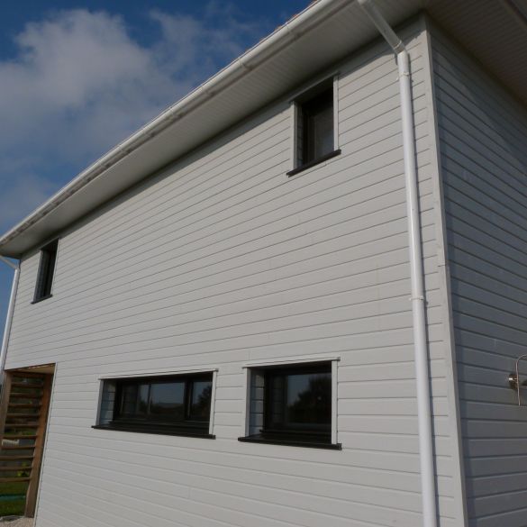 Bardage extra line gris lumière 4150x125x20 mm silverwood