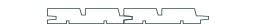 Bardage faux claire-voie diablo ardoise long. 4,00 m - 26x135 mm
