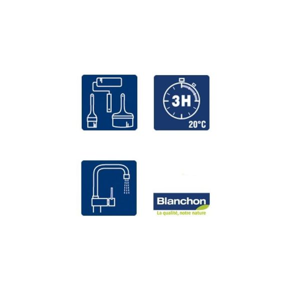 Vitrificateur parquets & escaliers environnement - mat 1l -blanchon