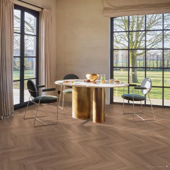 Stratifié berryalloc chateau + bloom light brown 62002711 - lames type b