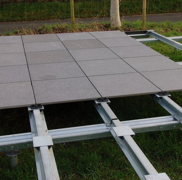 Embase de sol weasyfix 250 mm pour terrasse piscine