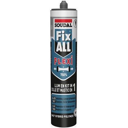 Mastic colle fix all flexi gris 290 ml - 105030 - soudal