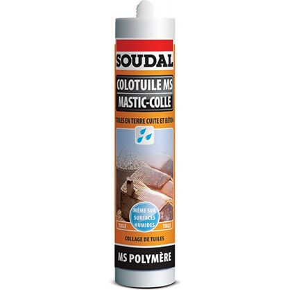 Mastic tuiles colotuile ms polymère 290ml - 117878 - soudal