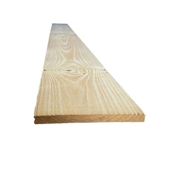 Volige pin brut traité classe 2 - 2400x200x18 mm