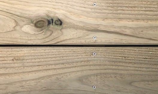 Kit terrasse 30m² tradition en pin maritime cl4 lisse - choix noueux