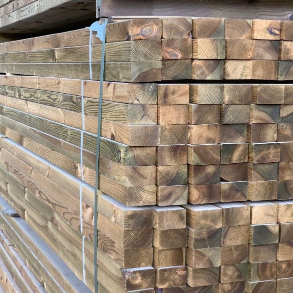 Bois d'ossature en pin raboté 70x45 mm l.3,00 m classe 4