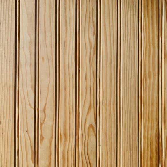 Lambris pin tradition noueux profil double mouchette 2000x100x10 mm