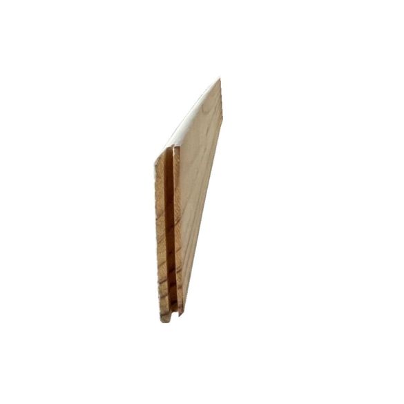 Plinthe bord arrondi en pin prépeint blanc 70x10mm l. 2,00 m