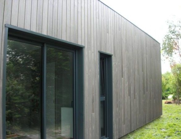 Bardage citylames orion ardoise 4,00 m 20x125 mm - douglas saturé 