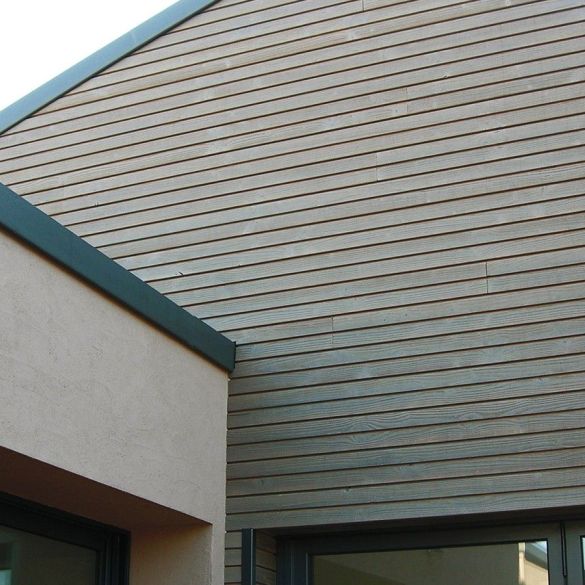 Bardage citylames orion ardoise 4,00 m 20x125 mm - douglas saturé 