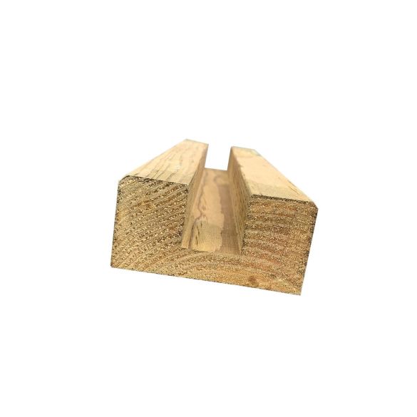 Poteau bois 90x45 mm l.2,40 m traité cl.4 vert