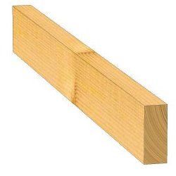Chevron en pin brut 3000x100x40mm