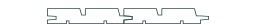 Bardage faux claire-voie diablo adoise long. 5,00 m - 26x135 mm