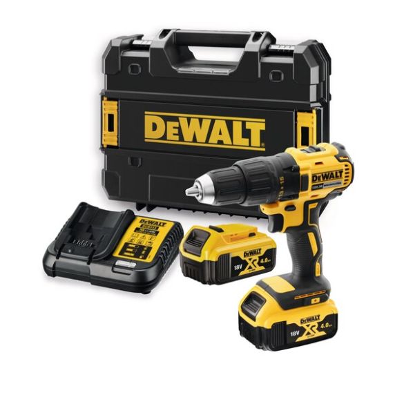 Perceuse visseuse 13mm 18v xr brushless + 2 batteries 4ah | dcd777m2t dewalt