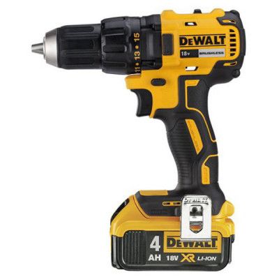 Perceuse visseuse 13mm 18v xr brushless + 2 batteries 4ah | dcd777m2t dewalt